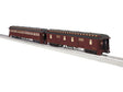 Wood Coach & Baggage Car Set - 3-Rail - Ready to Run -- Union Pacific Set A #565, 1298 (Boxcar Red, gray)-1