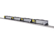 Bathtub Coal Gondola w/Load 4-Pack - 3-Rail - Ready to Run -- Somerset Railway #647, 714, 745, 796 (silver, black, yellow)-1