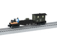 Operating/Lighted Work Welding Car Caboose - 3-Rail - Ready to Run -- US Army Transportation Corps (black, green)-1