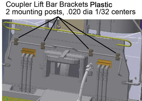 Coupler Lift Bar -- Mount Blocks Pkg (8)-1