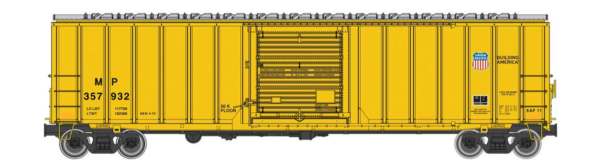 50  Rocket Train Buffer Car   Ready to run -- Missouri Pacific(TM) #357932-1