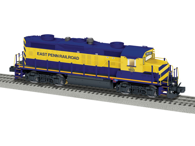 EMD GP18 - 3-Rail - Legacy Sound and Control -- East Penn #1800 (yellow, blue)-1