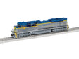 EMD SD70ACe - Non-Powered - 3-Rail -- Norfolk Southern #1080 (Deleware & Hudson Heritage, silver, blue, yellow)-1