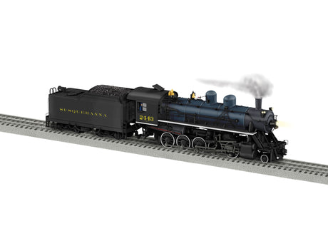 2-10-0 Russian Decapod - 3-Rail w/Legacy Sound, Control & Smoke -- New York, Susquehana & Western #2443 (dark blue, black)-1