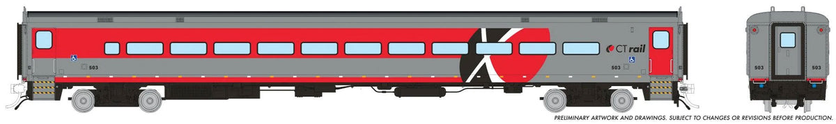 Comet Coach - Ready to Run -- Ctrail #503 2017+ (gray, red, black)-1