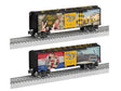 Steel Boxcar - 3-Rail - Ready to Run -- Wings of Angels - Tali (black car)-1