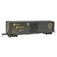 PS-1 50' Boxcar - Ready to Run -- Atlantic Coast Line #35144 (As-Built 1962, black, yellow)-1