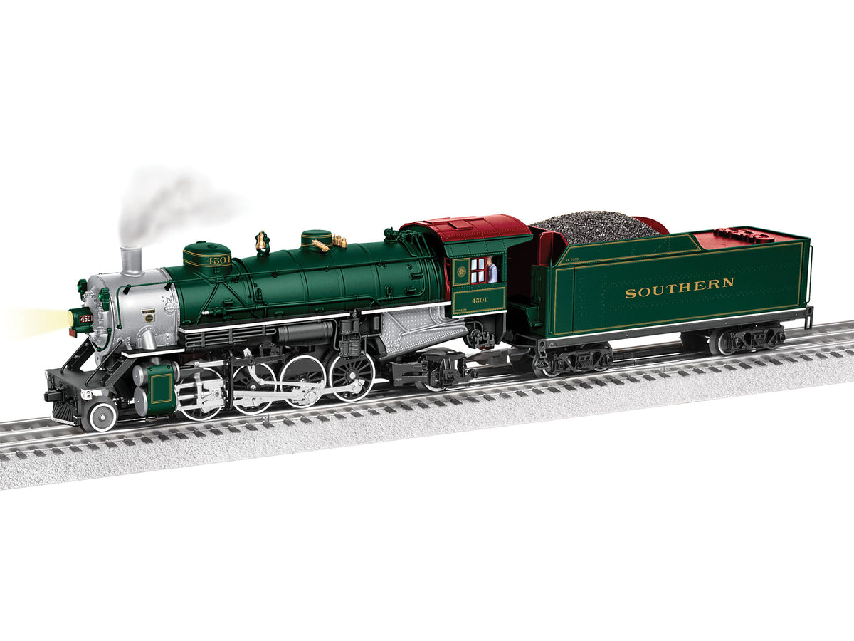 2-8-2 Mikado - 3-Rail w/Sound, LionChief(R) Plus 2.0 Remote & Bluetooth -- Southern Railway #4501 (green, red)-1