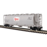 3-Bay Cylindrical Hopper - 2-Rail - Ready to Run - Master(R) -- Agway (gray, white, red)-1