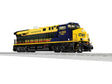 GE ES44AC - Non-Powered - 3-Rail -- CSX #1900 (Seaboard Air Line Heritage, yellow, black, orange)-1