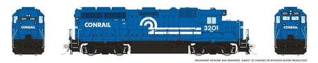 EMD GP40 - Sound and DCC -- Conrail #3201 (blue, white, black)-1