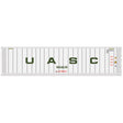 40' Reefer Container - Assembled -- United Arab Shipping Co. UASC (white, black)-1