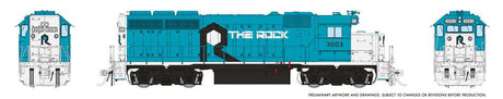 EMD GP40 - Sound and DCC -- Rock Island #3003 (blue, white, black)-1