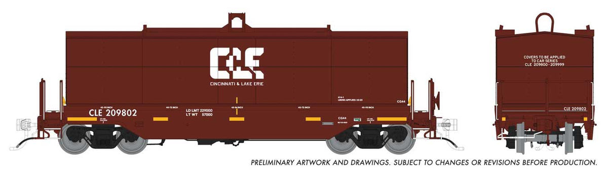 Greenbrier Transverse Coil Car 6-Pack - Ready to Run - Home Shops -- Cincinnati & Lake Erie (Home Shops Fantasy Scheme, Boxcar Red, white)-1