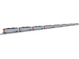 Bathtub Coal Gondola w/Load 4-Pack - 3-Rail - Ready to Run -- Detroit Edison DEEX (silver, orange)-1