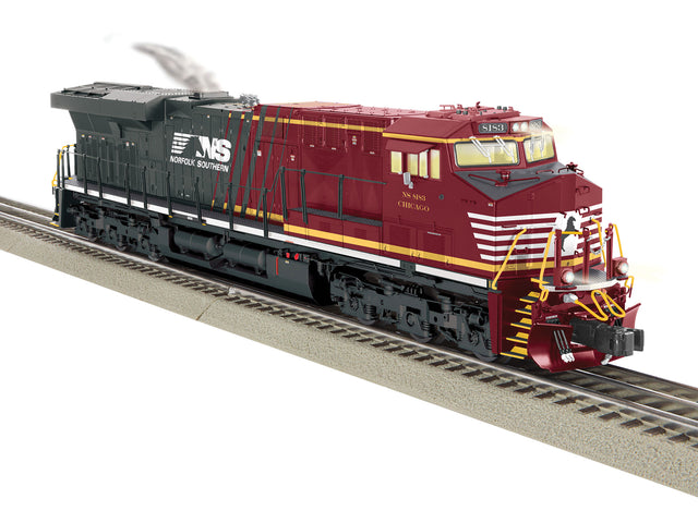 GE ES44AC - 3-Rail w/Legacy Sound & Control -- Norfolk Southern #8183 Chicago (Tuscan, black)-1