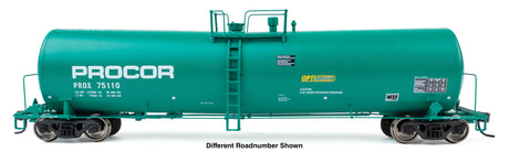 54' 23,000 Gallon Funnel-Flow Tank Car - Ready to Run -- Procor (green) #75124-1