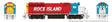 EMD GP40 - Standard DC -- Rock Island #4710 (red, blue, white, black)-1