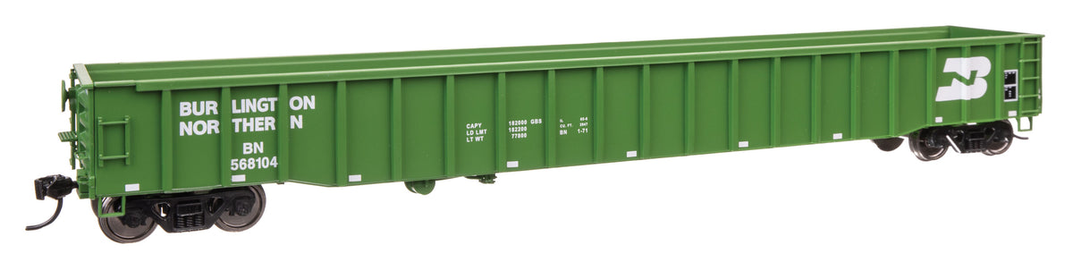 65' Thrall Mill Gondola - Ready To Run -- Burlington Northern #568104-1