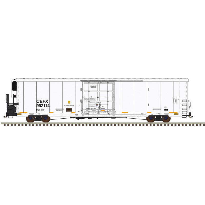 Trinity 64' Reefer 4-Pack - 2-Rail - Ready to Run - Master(R) -- CIT Group/Capital Finance 992115, 992117, 992130, 992138 (white, black)-1