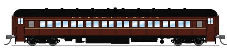 Heavyweight Passenger 5-Car Set - Ready to Run -- PRR PB70 #4792, P70 #3435, P70 #3609, P70 #3724, Z74D #7509 Ohio (1950s scheme, Tuscan w/pinstripes)-2