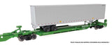 263' Five-Unit All-Purpose 48' Spine Car - Ready to Run -- Burlington Northern #637501-3