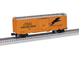40' Plug-Door Boxcar - 3-Rail - Ready to Run -- American Colloid VOLX #138 (orange, silver, black, Panther Logo)-1