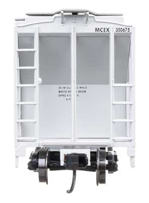 37' 2980 Cubic-Foot 2-Bay Covered Hopper - Ready to Run -- MCEX #350675-4