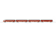 Baggage, 2 Coaches, Skytop Observation Set - 3-Rail - Ready to Run -- Milwaukee Road (1948 Hiawatha, orange, maroon, black)-1