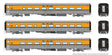 Hawker Siddeley Tempo Ski Train 3-Car Set - Ready to Run -- Rio Grande Ski Train Set 1 (Colorado Springs, North Park, Mount Elbert)-1