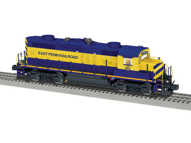 EMD GP18 - 3-Rail - Legacy Sound and Control -- East Penn #1802 (yellow, blue)-1