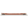 53' Rebuilt Well Car - 3-Rail - Ready to Run - Premier -- Florida East Coast (yellow)-1