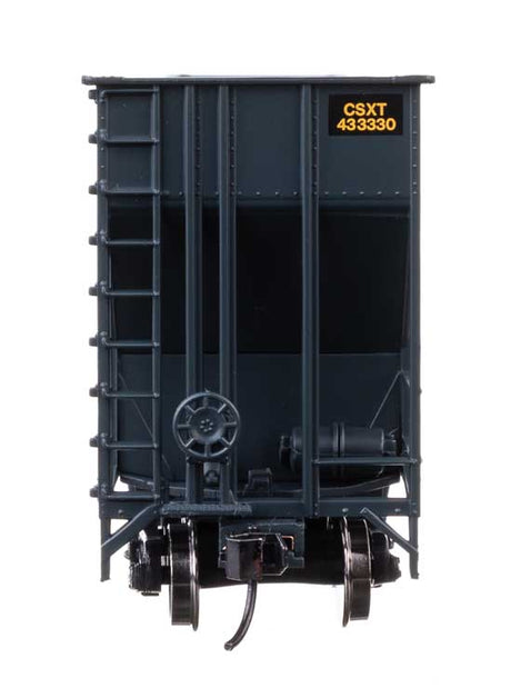 73' Greenville 7,000 Cubic Foot Wood Chip Hopper - Ready to Run -- CSX #433330 (Patched Family Lines L&N/FLS)-3