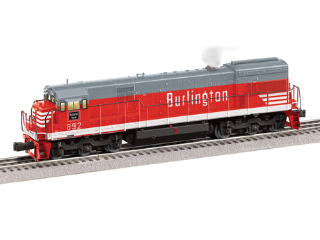 GE U30C- 3-Rail - Legacy Sound, Smoke and Control -- Chicago, Burlington & Quincy C&S #892 (red, white, gray)-1