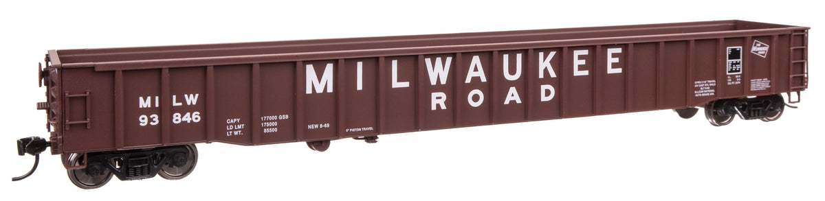 65' Thrall Mill Gondola - Ready To Run -- Milwaukee Road #93846-1