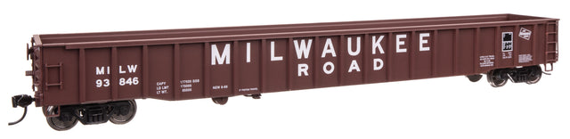 65' Thrall Mill Gondola - Ready To Run -- Milwaukee Road #93846-1