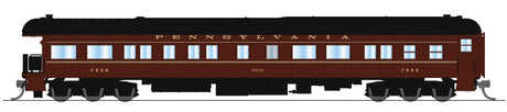Heavyweight Passenger 5-Car Set - Ready to Run -- PRR PB70 #4792, P70 #3435, P70 #3609, P70 #3724, Z74D #7509 Ohio (1950s scheme, Tuscan w/pinstripes)-3
