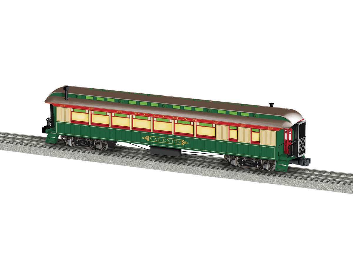Wood Diner with StationSounds - 3-Rail - Ready to Run -- Pennsylvania Railroad Valentin (Yellow Kid Scheme)-1