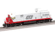 GE U30C- 3-Rail - Legacy Sound, Smoke and Control -- Soo Line #809 (white, red, Parallelogram Logo)-1
