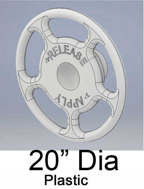 Locomotive Brake Wheel -- Kidney Bean Style Pkg (2)-1