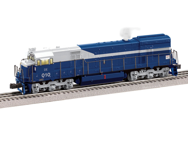 GE U33C- 3-Rail - Legacy Sound, Smoke and Control -- Detroit Edison #010 (blue, white)-1