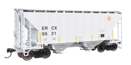 37' 2980 Cubic-Foot 2-Bay Covered Hopper - Ready to Run -- ERCX #9521-1