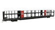 NSC 89' Bi-Level Auto Rack 6-Pack - Ready to Run -- Canadian Pacific (black, Action Red, white)-1
