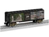 Steel Boxcar - 3-Rail - Ready to Run -- Granite Railway 200th Anniversary (black, white, sepia)-2