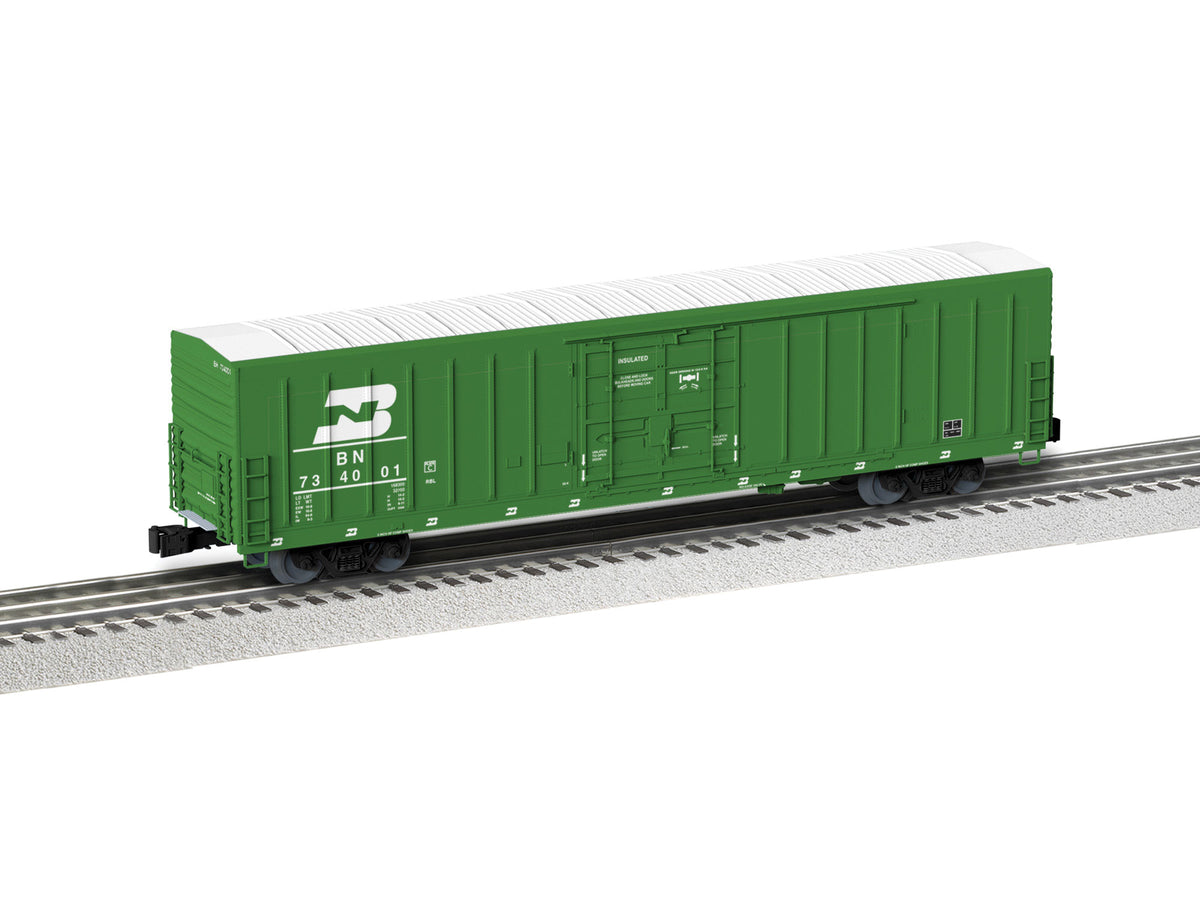 Beer Boxcar - 3-Rail - Ready to Run -- Burlingotn Northern #734001 (Cascade Green, white, 90s  Small Logo)-1