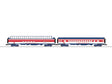 Coach, Super Dome Set - 3-Rail - Ready to Run -- Milwaukee Road (Fantasy Bicentennial Scheme, red, white, blue)-1