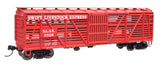 40' Wood Stock Car with Dreadnaught ends - Ready to Run -- Swift #3328-2