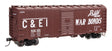 40' AAR Modified 1937 Boxcar - Ready to Run -- Chicago & Eastern Illinois #64160-1