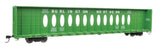 72' Centerbeam Flatcar w/Opera Windows - Ready to Run -- Burlington Northern #624475-2