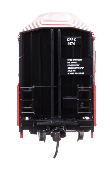 56' Thrall All-Door Boxcar - Ready to Run -- Canfor (Red) #4674-4